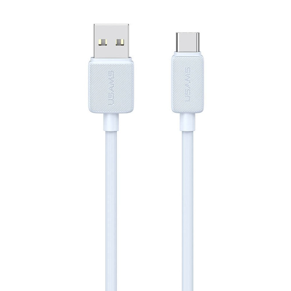 USAMS - C-Type to USB-A Charger Cable (2M / 6.5ft) Striped
