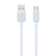 USAMS - C-Type to USB-A Charger Cable (2M / 6.5ft) Striped