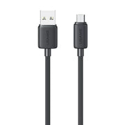 USAMS - KY Series - Micro USB to USB A Striped Cable -1M - Black