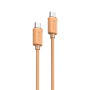 Devia - 1.5m (60W) Woven Braided Power Delivery - USB-C to USB-C Cable - Orange