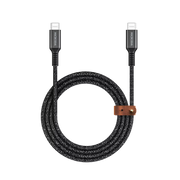 Microdia - Tweed - 1.3m - 60W Type-C to Type-C Cable - Charcoal