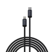Devia - 3m (60W) Mesh Armour USB-C to USB-C Cable - Black