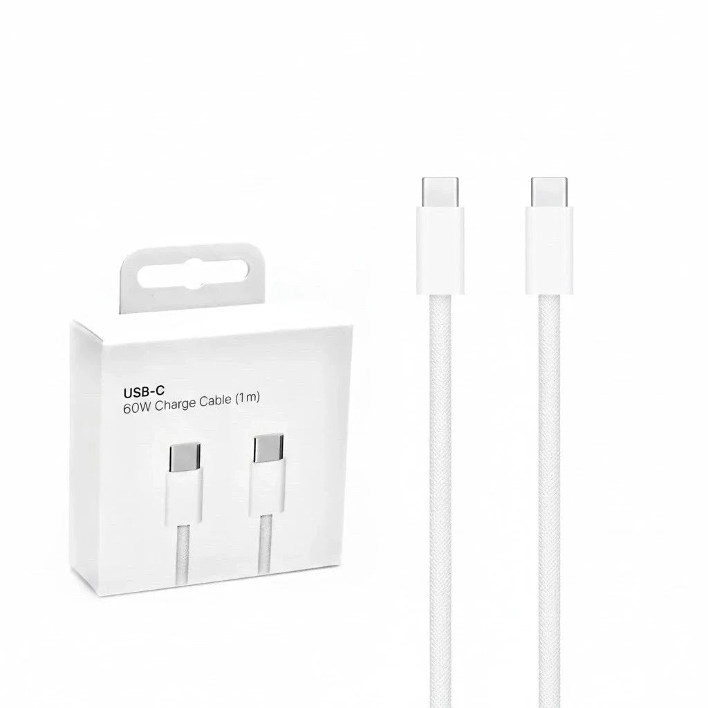 Genuine Apple - C-Type to C-Type Charger Cable Braided (60W) 1M / 3ft - NEW - Retail Boxed