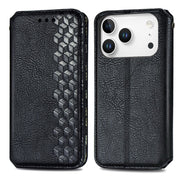 Wallet Patterned Magnetic Flip Case for iPhone 17 Pro Max - Black