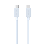 USAMS KY Series - Type-C to Type-C  60W Cable -(2M/3.3ft) - Light Blue