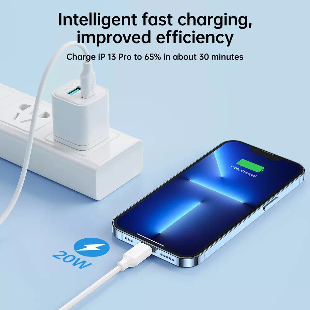 Joyroom - USB-A to Type-C - Fast Charging Data Cable White - 25cm