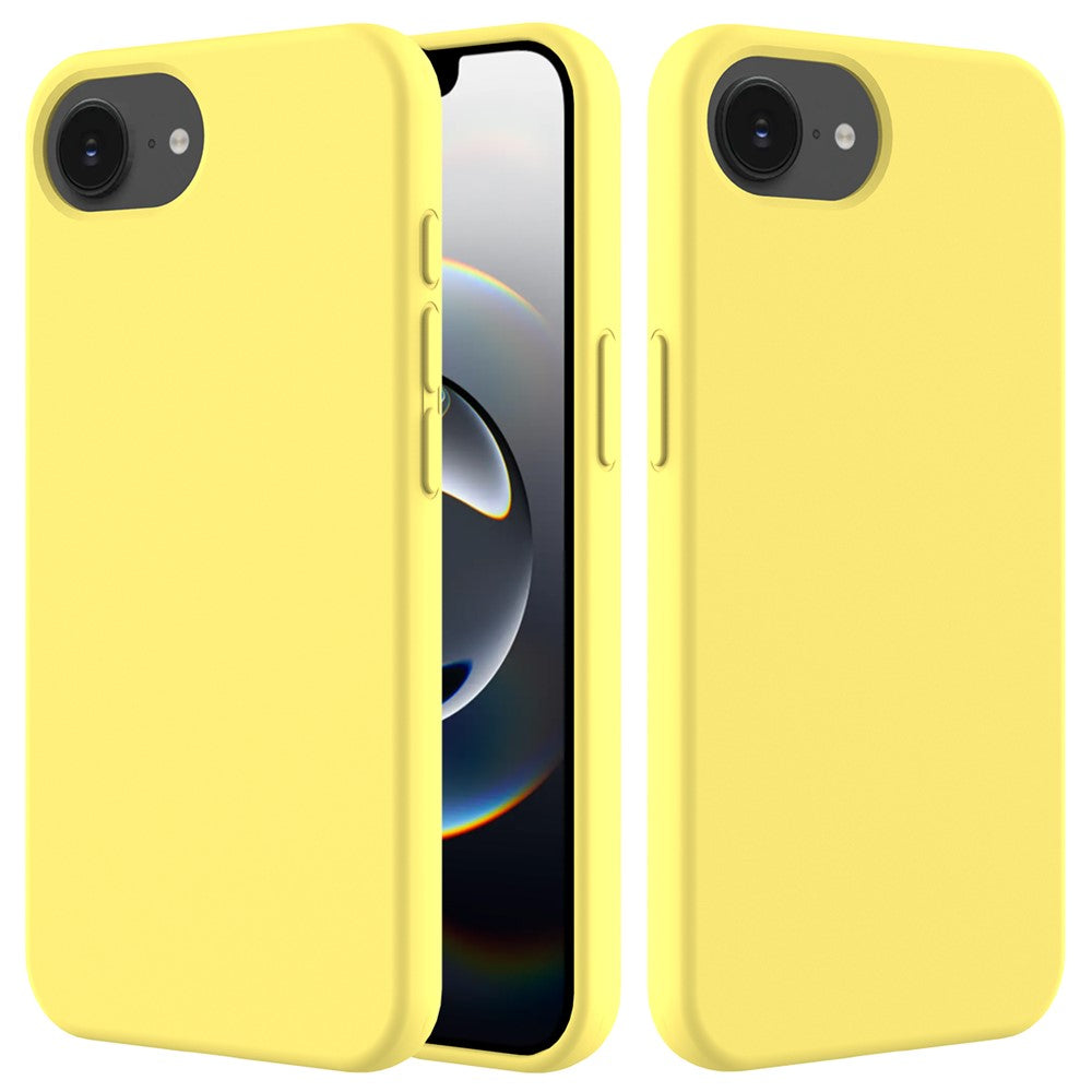 Liquid Silicone Soft Lining Back Case for iPhone 17e & iPhone 16e