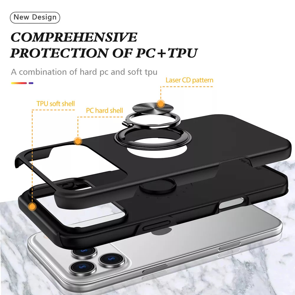 Xquisite Ring Armour Case for iPhone 17 Pro Max - Black