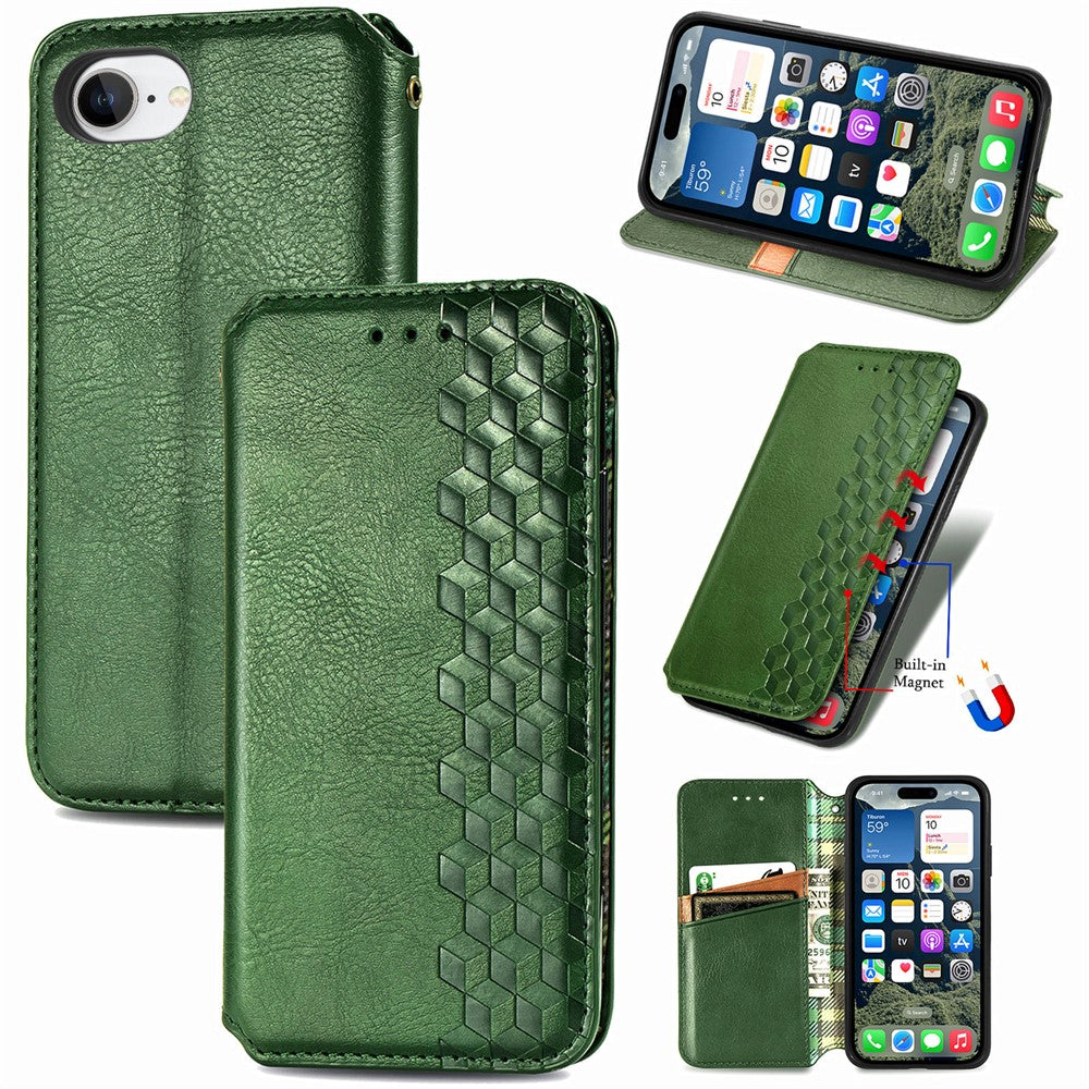 Wallet Patterned Magnetic Flip Case for iPhone 16e and iPhone 17e