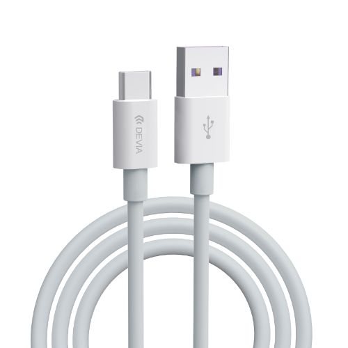 Devia Super Charge 100W - USB A to C-Type Charging Cable - (1.5M) - White