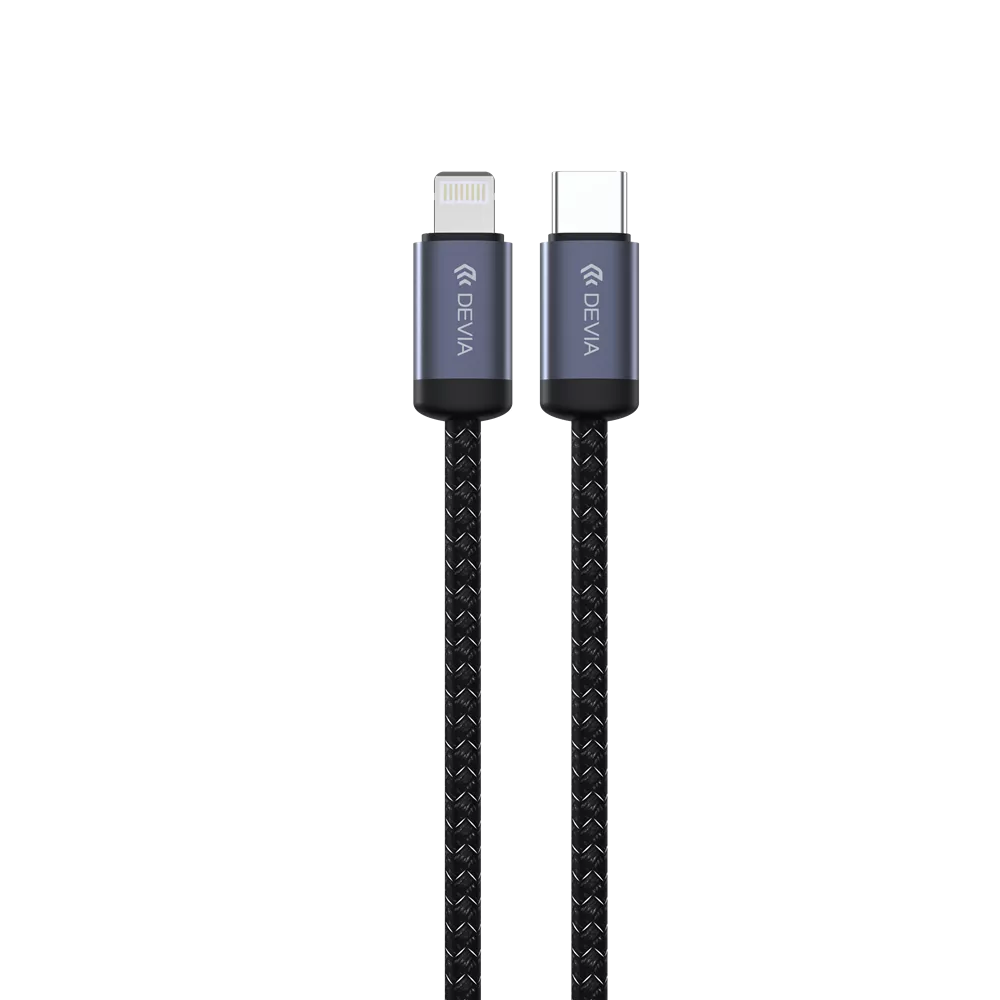 Devia - 3m (60W) Mesh Armour USB-C to USB-C Cable - Black
