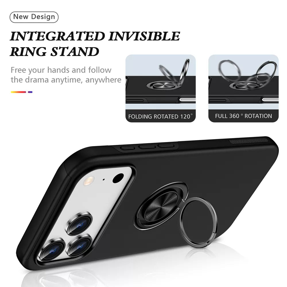 Xquisite Ring Armour Case for iPhone 17 Pro Max - Black
