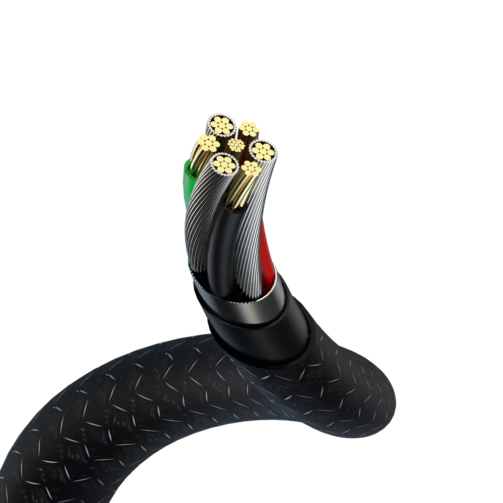Devia - 3m (60W) Mesh Armour USB-C to USB-C Cable - Black