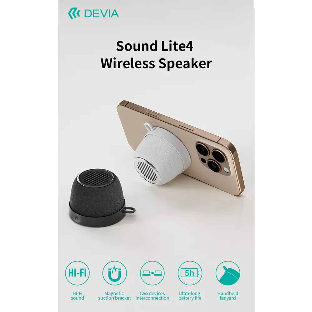 Devia - 5W Mini Multi-Surface MagSafe Bluetooth Wireless Speaker