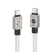 USAMS Mecha Series Type-C to Type-C 100W (1.2M / 4ft) Charging Cable - White