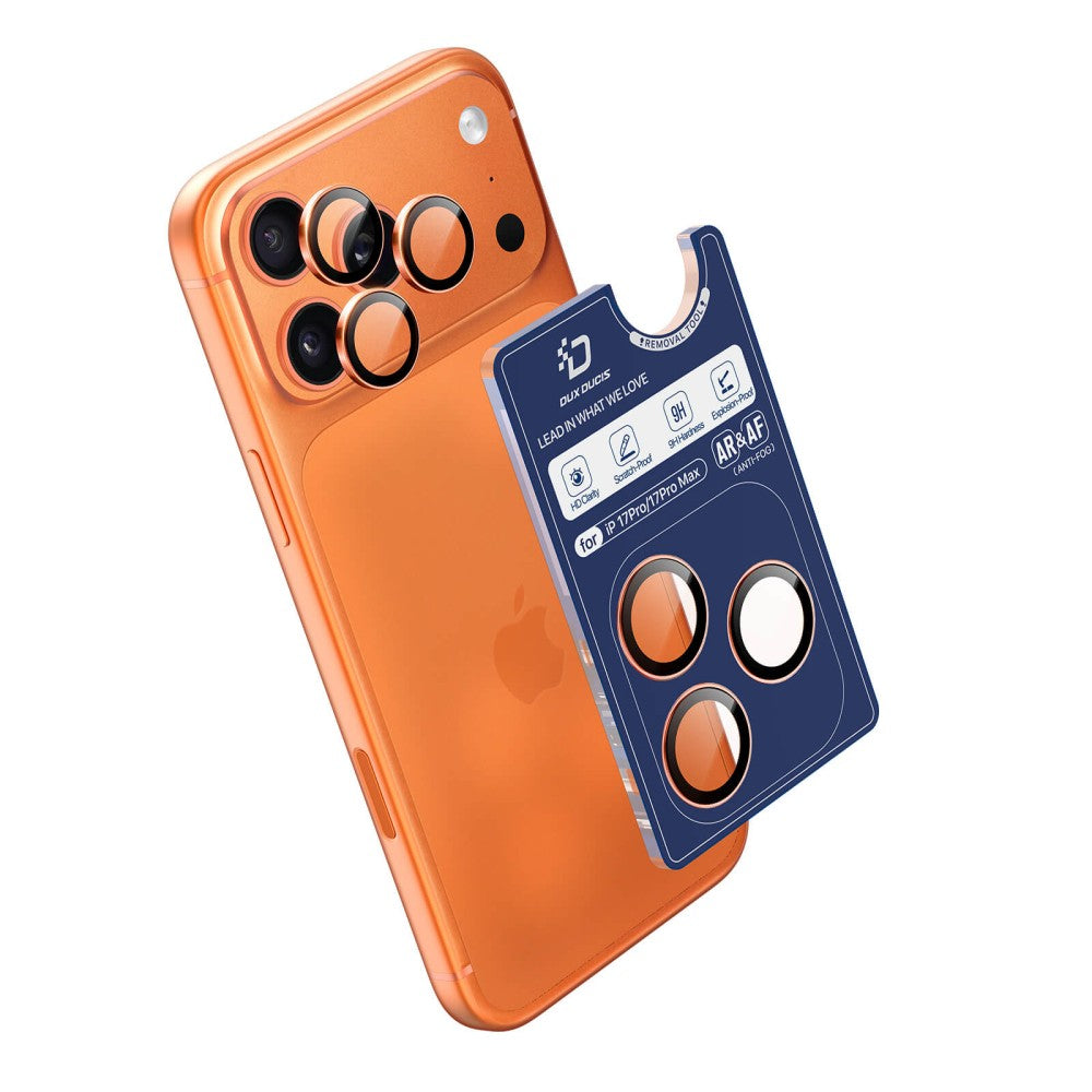 DuxDucis - Hawk Series - Camera Lens Protector With Fitting Guide - for iPhone 17 Pro / 17 Pro Max