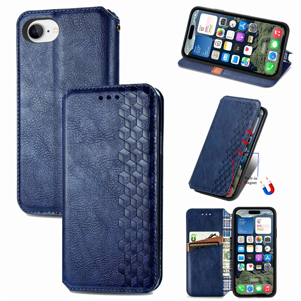 Wallet Patterned Magnetic Flip Case for iPhone 16e and iPhone 17e