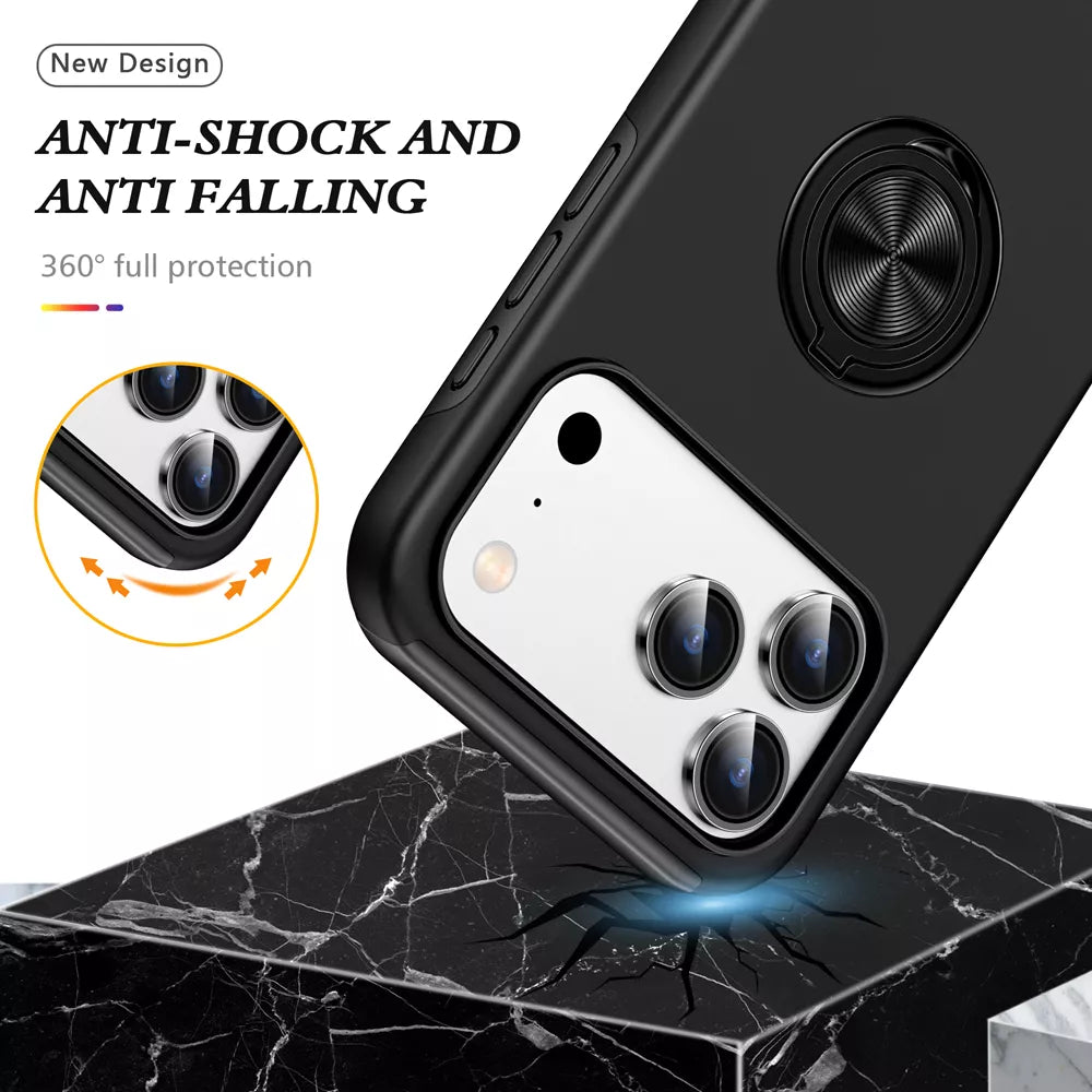 Xquisite Ring Armour Case for iPhone 17 Pro Max - Black