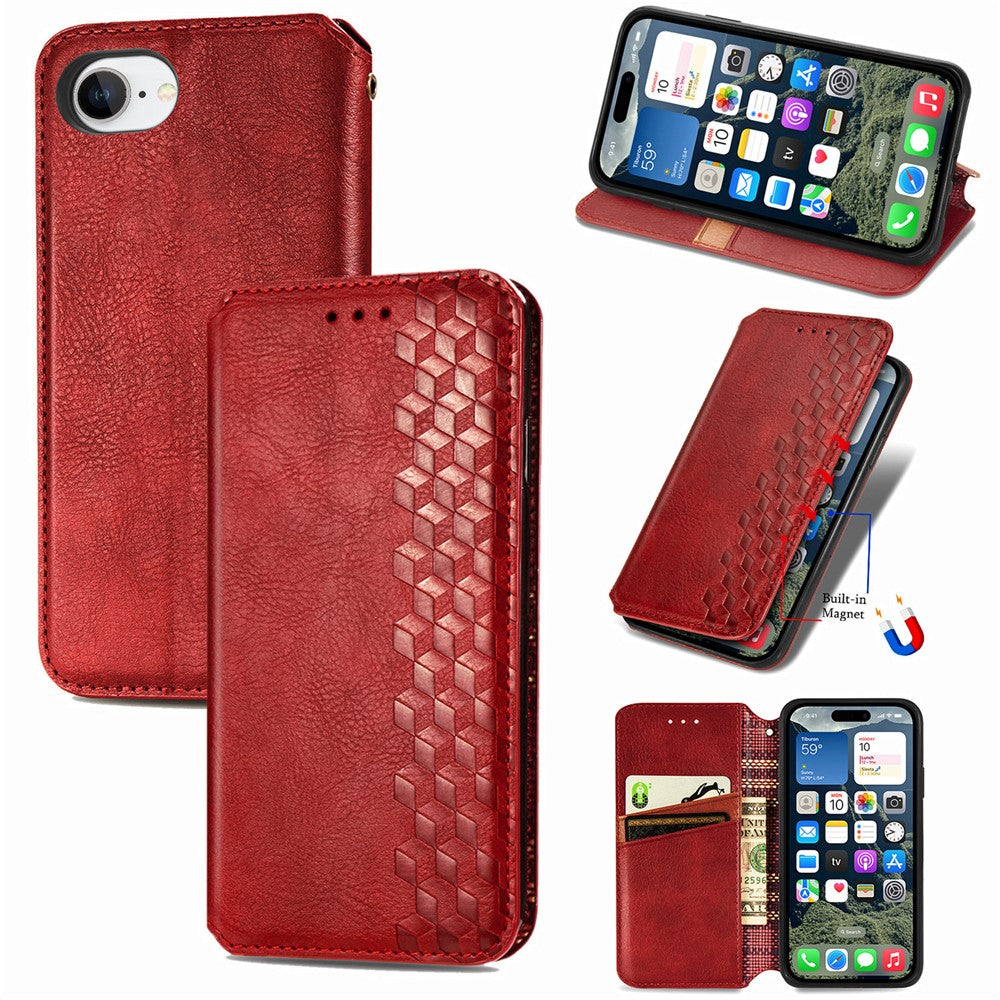 Wallet Patterned Magnetic Flip Case for iPhone 16e and iPhone 17e