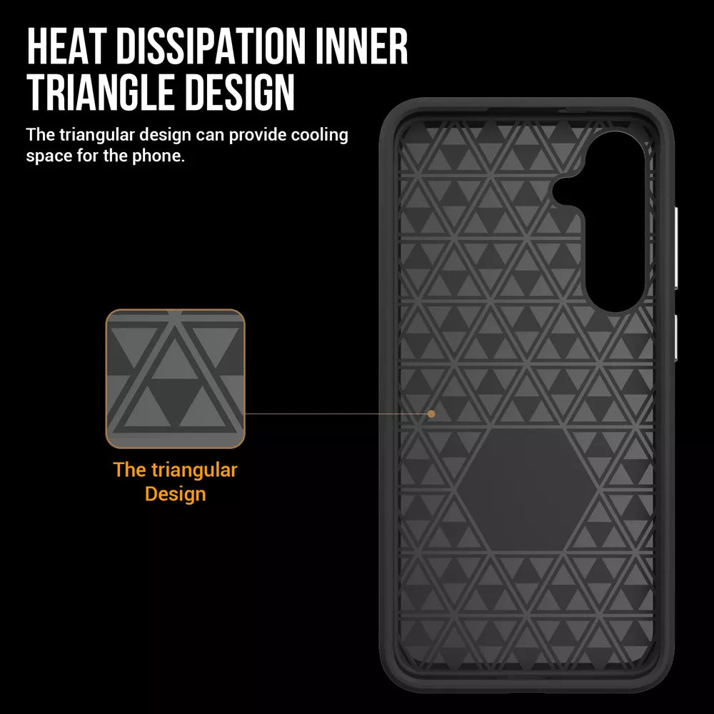 Xquisite ProGrip Case for Samsung Galaxy S25 & Galaxy S24 - Black