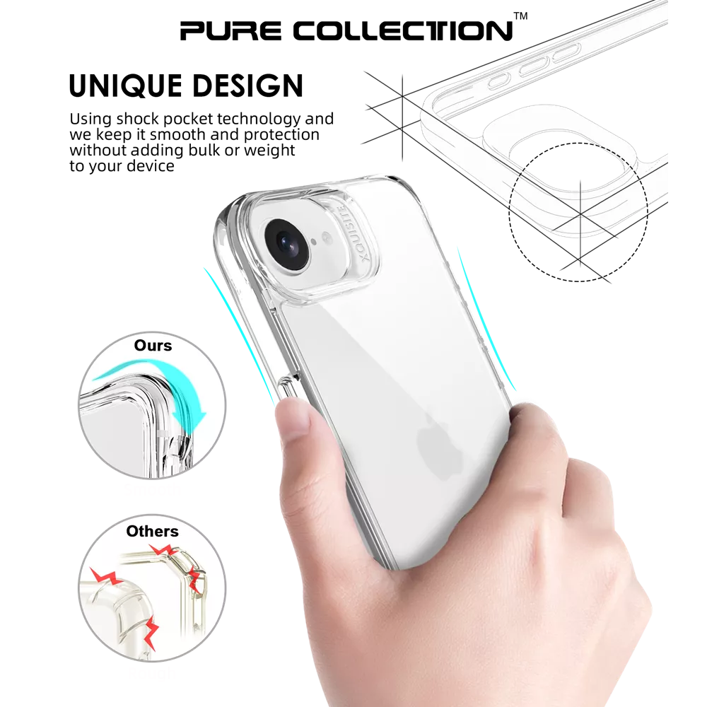 Xquisite ProAir Case for iPhone 17e & iPhone 16e - Clear