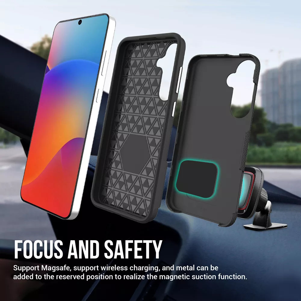 Xquisite ProGrip Case for Samsung Galaxy S25 & Galaxy S24 - Black