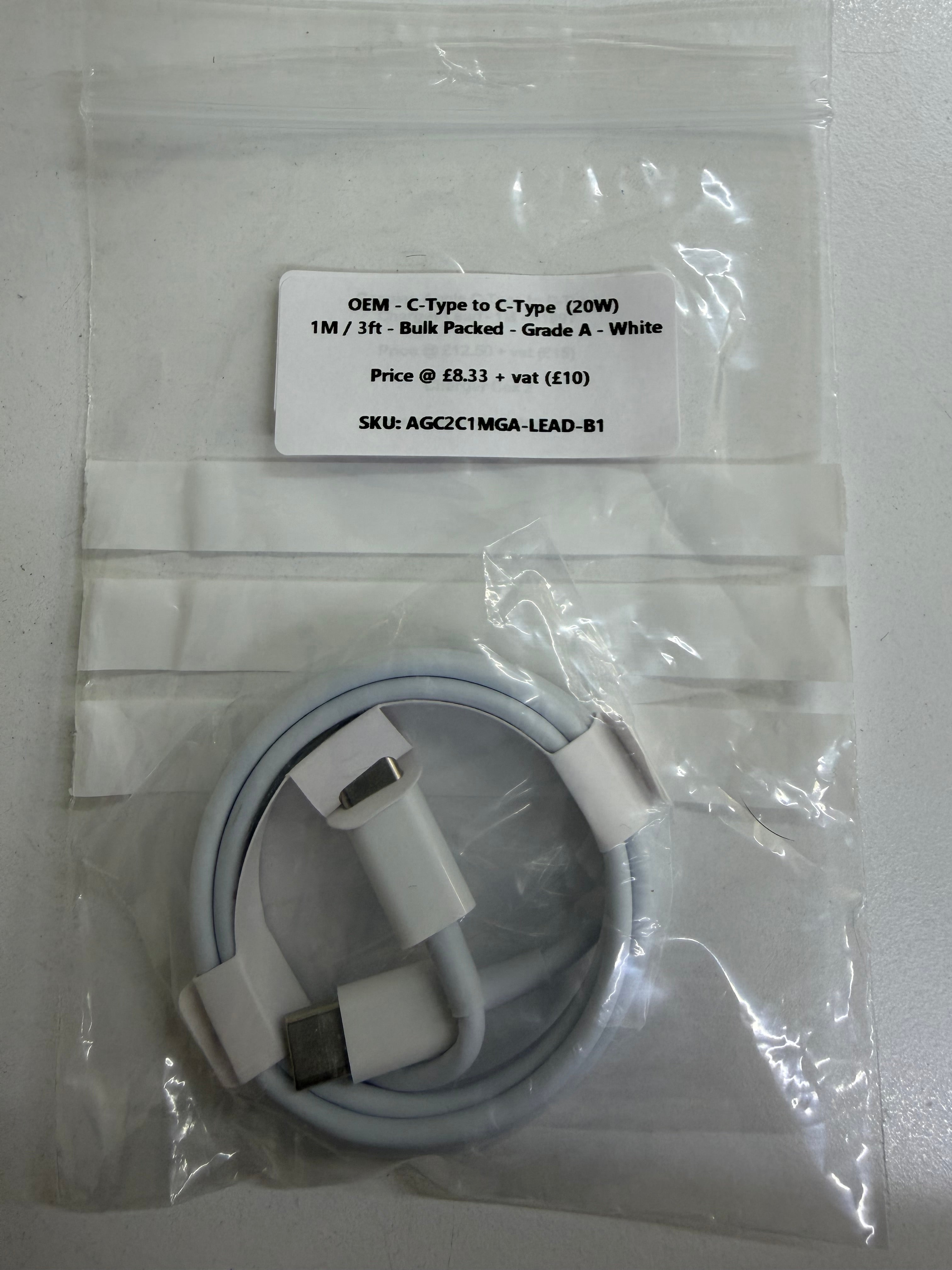 OEM - C-Type to C-Type Charger Leads