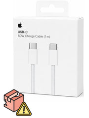 Genuine Apple - C-Type to C-Type Charger Cable Braided (60W) 1M / 3ft - DAMAGED Retail Box
