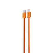 Devia - 1m (60W) Woven Braided Power Delivery - USB-C to USB-C Cable - Orange