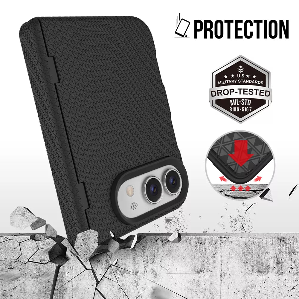 Xquisite ProGrip Case With MagSafe & Hinge Protection for iPhone Duo - Black