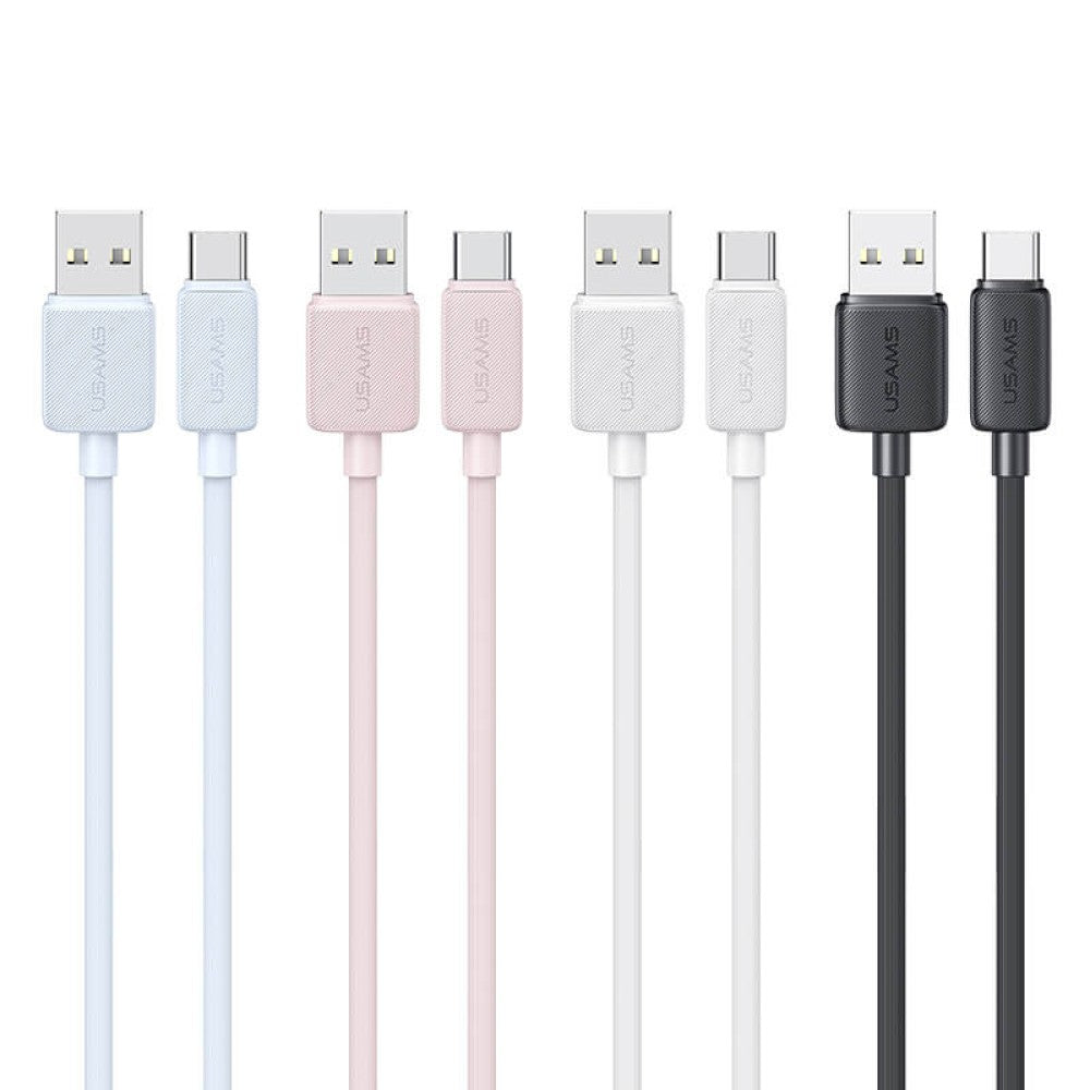 USAMS - C-Type to USB-A Charger Cable (2M / 6.5ft) Striped
