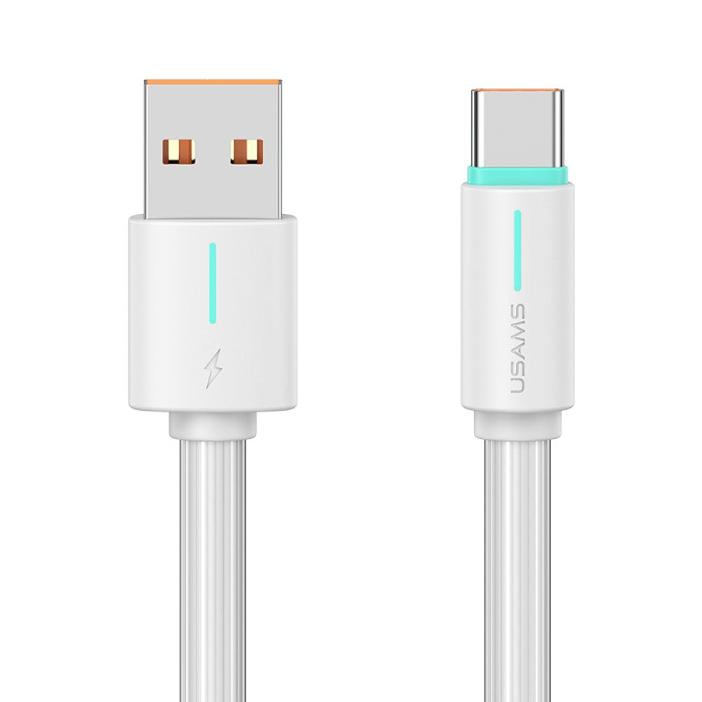 USAMS - C-Type to USB-A Charger Cable 18W (1M / 3.3ft) Extra Thick Lead 6mm Diameter - White